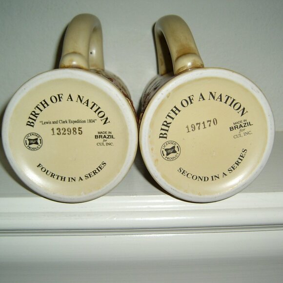 Vintage 1992 Miller High Life “Birth of a Nation” Beer Stein Mugs (2) - Picture 5 of 5